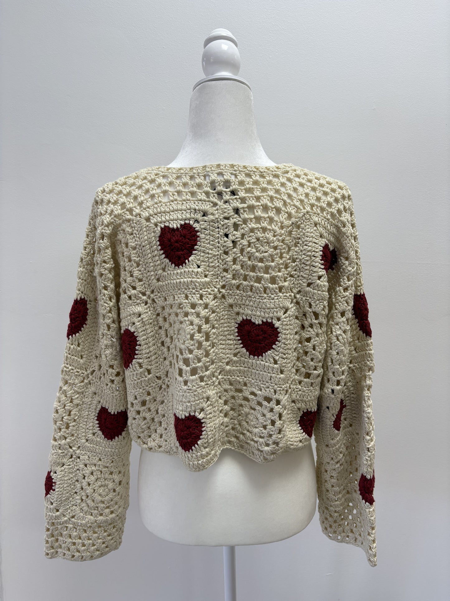 Crimson Heart Sweater