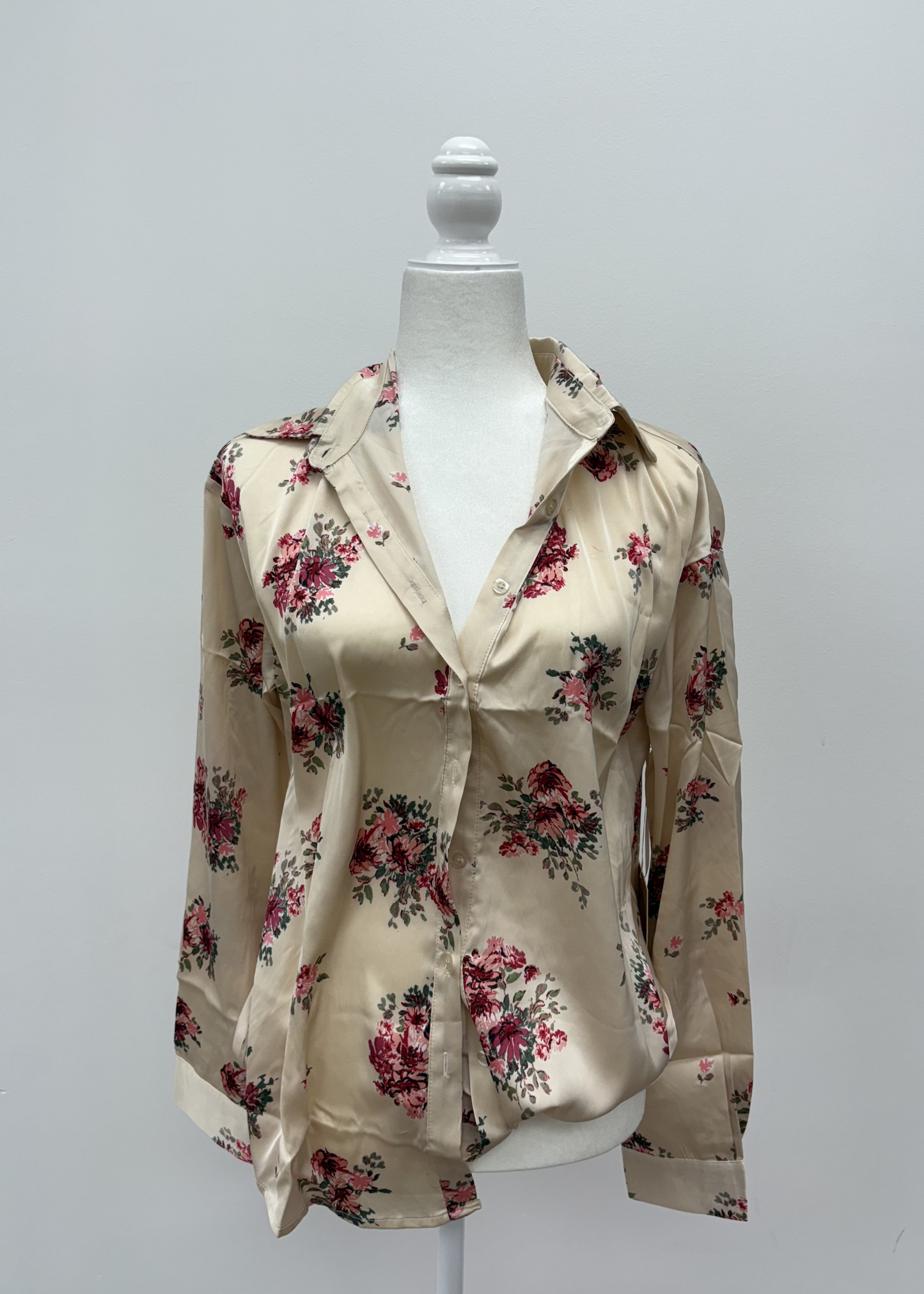 Flower Power Satin Shirt