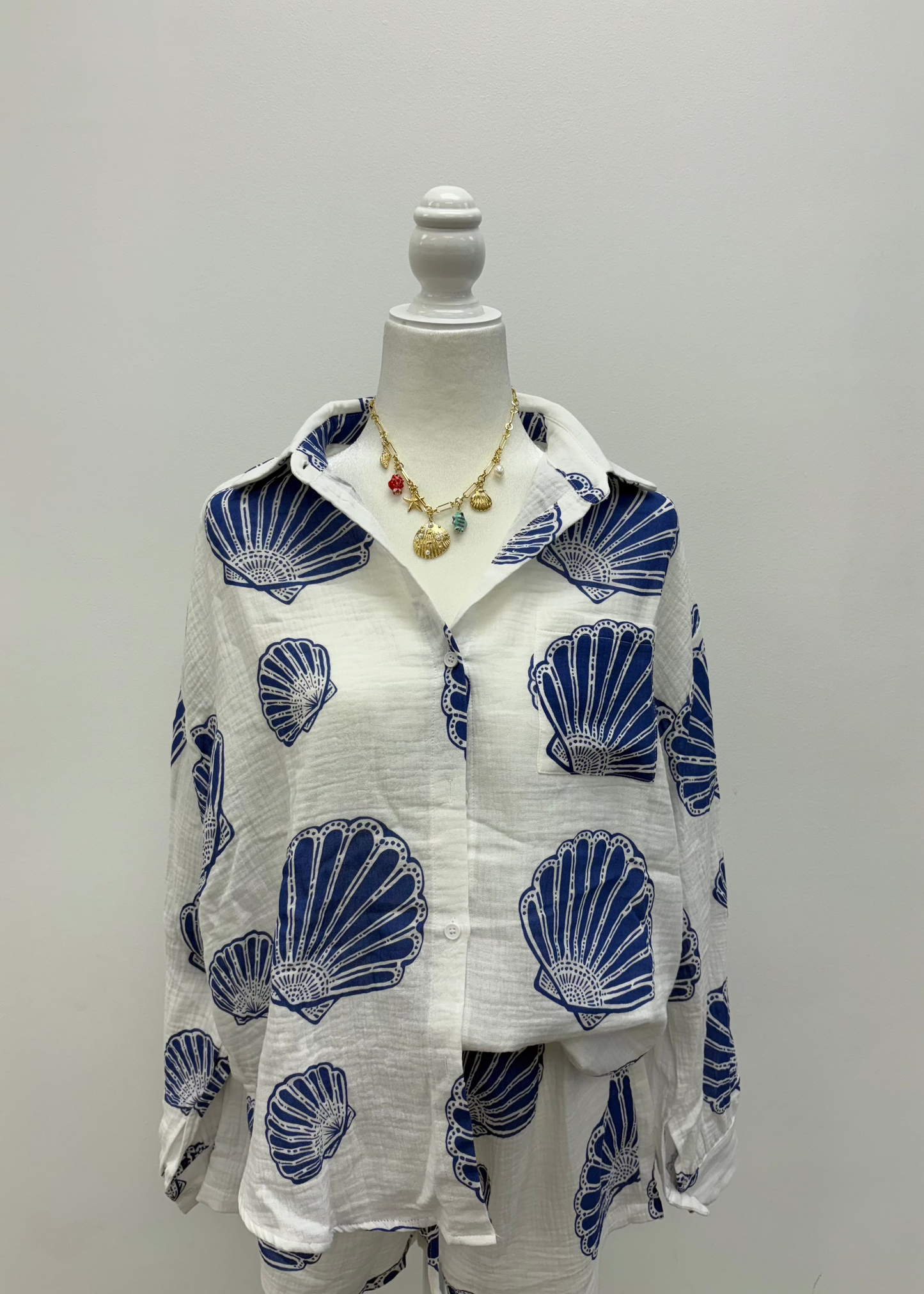 Sally Sells Seashells Button-Up