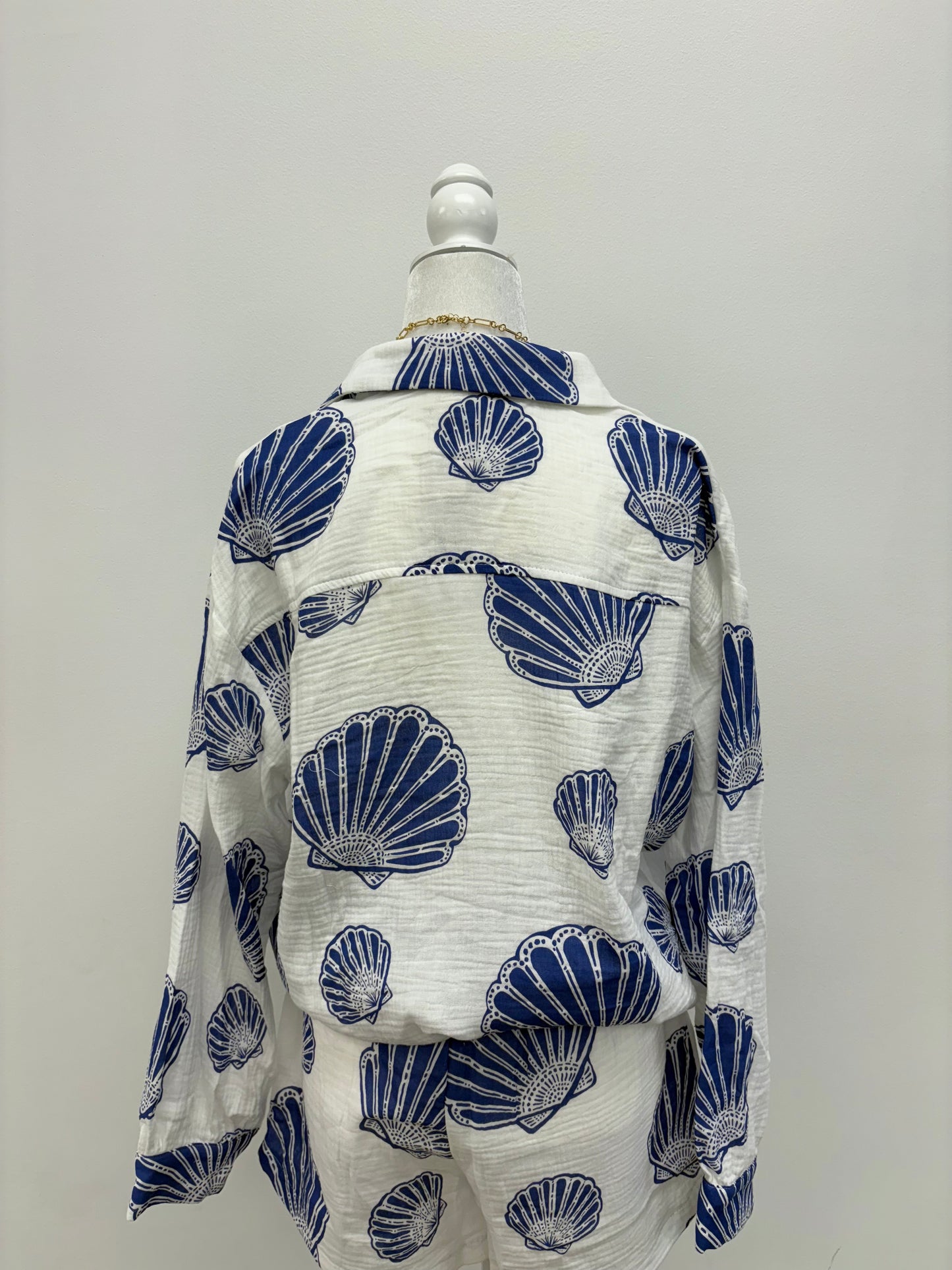 Sally Sells Seashells Button-Up