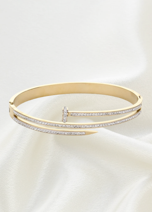 Gold Nail Bracelet