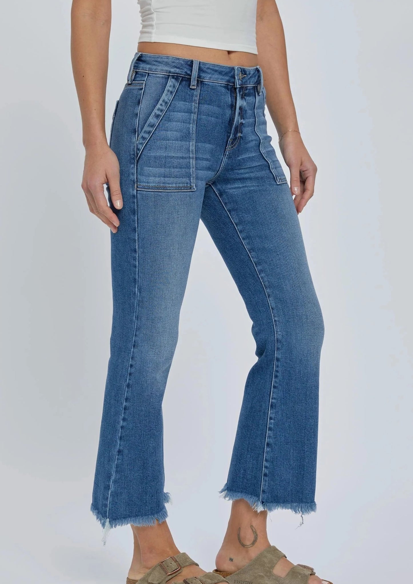 Happi Cargo Flare Jeans