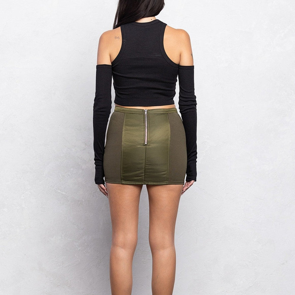 Let You Go Cargo Mini Skirt