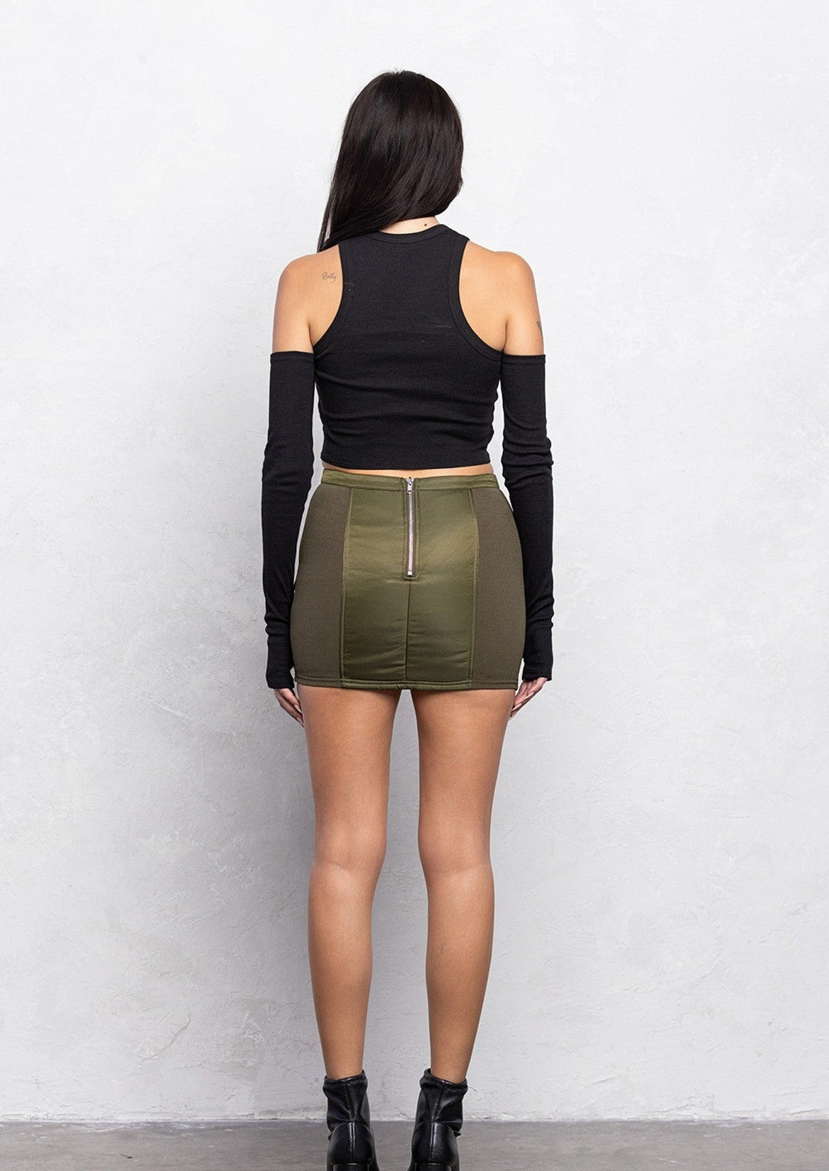 Let You Go Cargo Mini Skirt