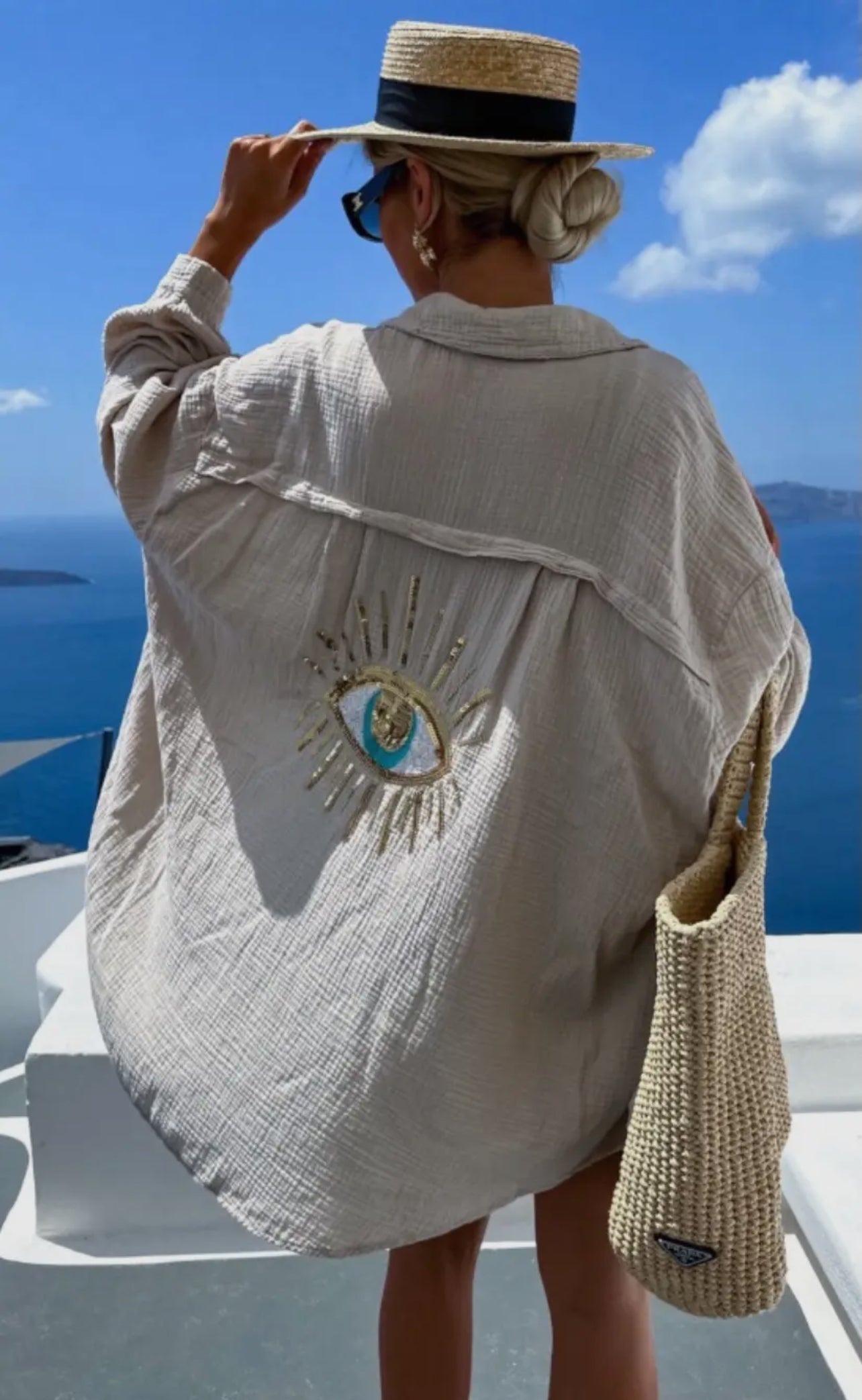 Evil Eye Gauze Shirt