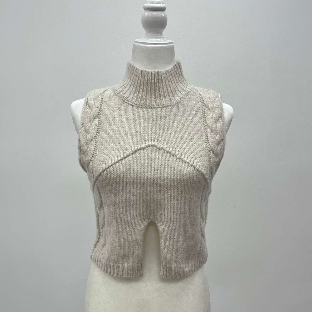 Oatmeal Mockneck Sweater