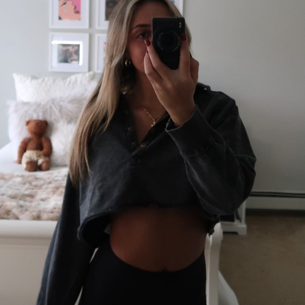 FP Dupe Cropped Sweatshirt Black