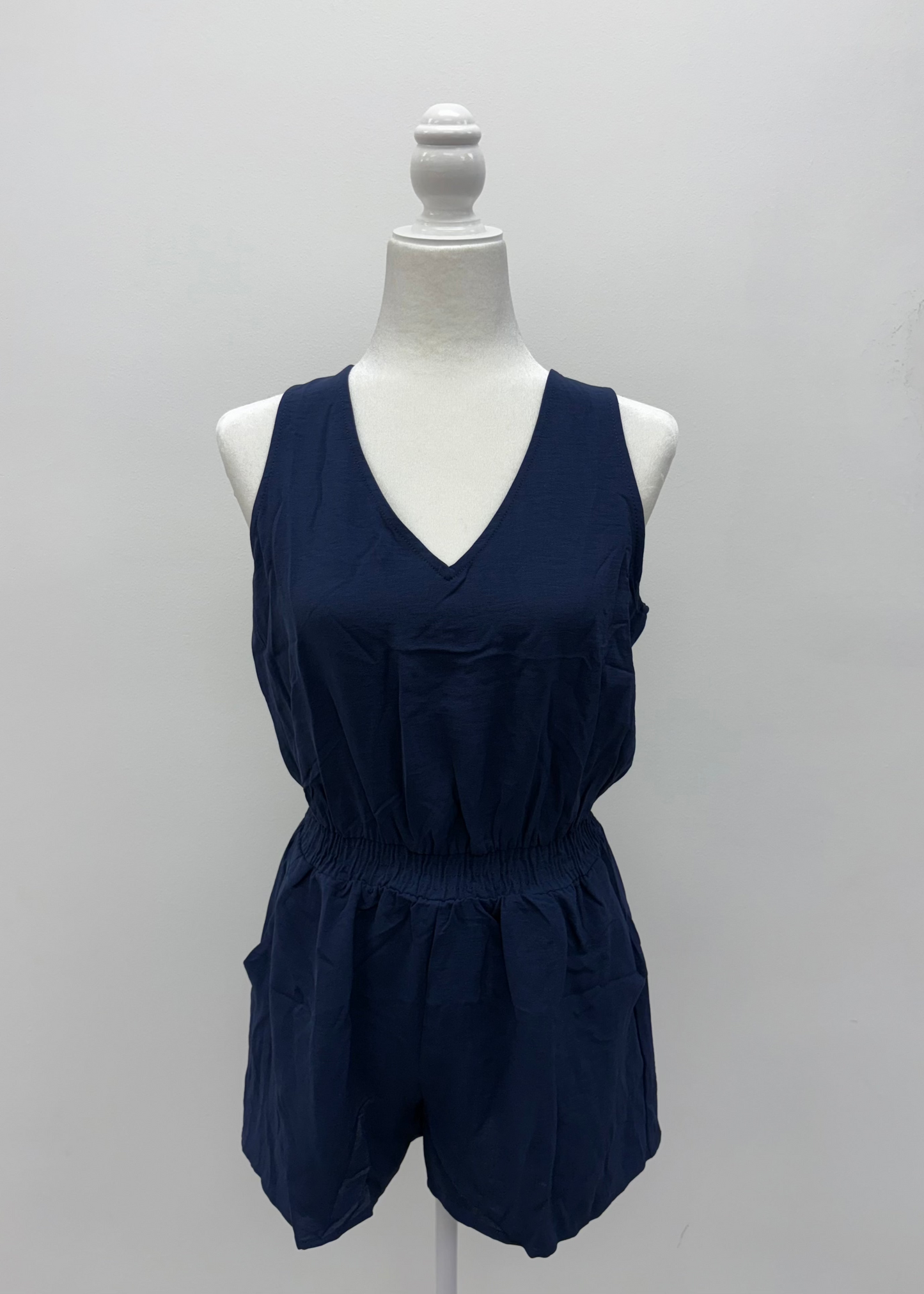 Navy Romper