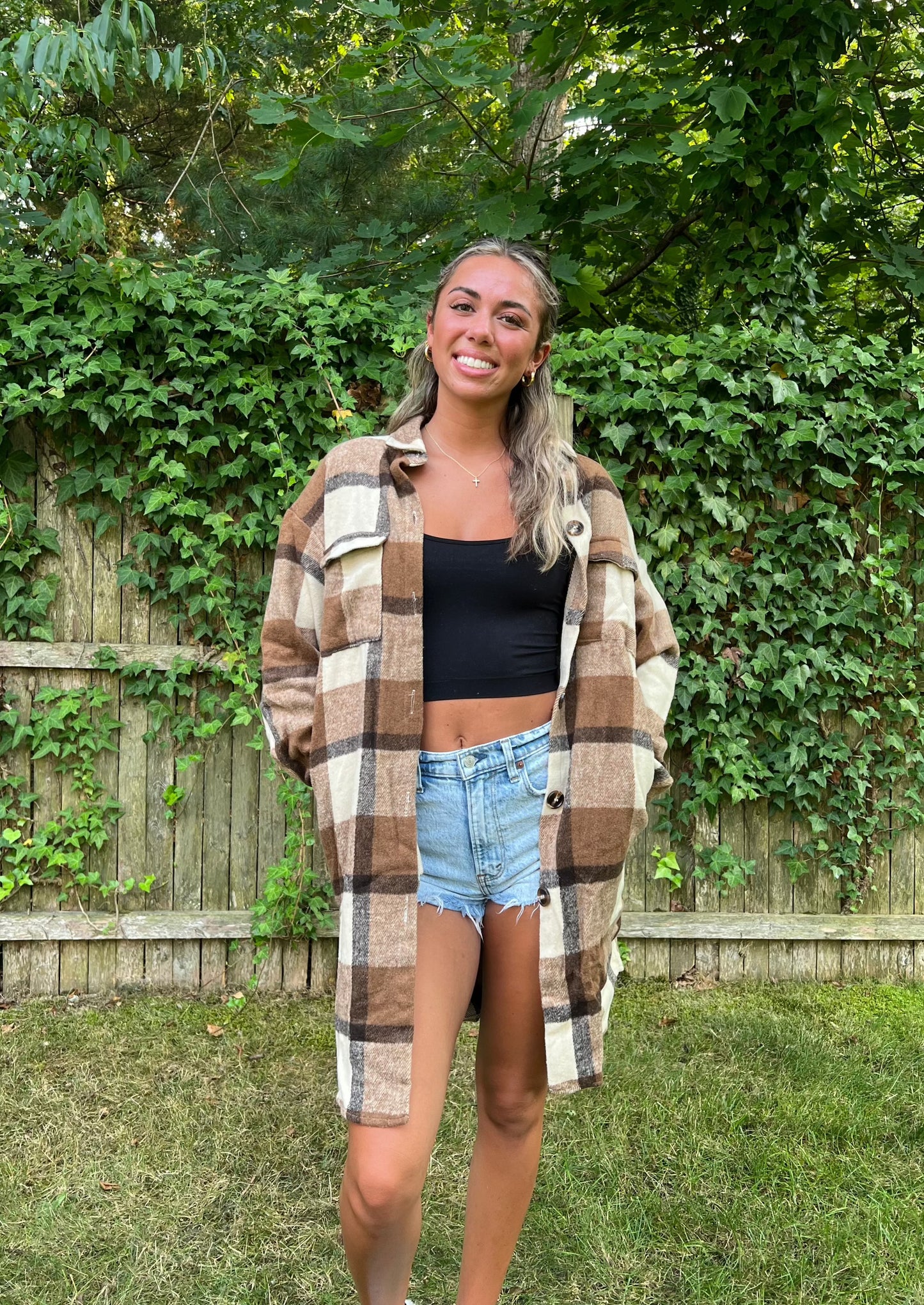 Oversized Brown Flannel