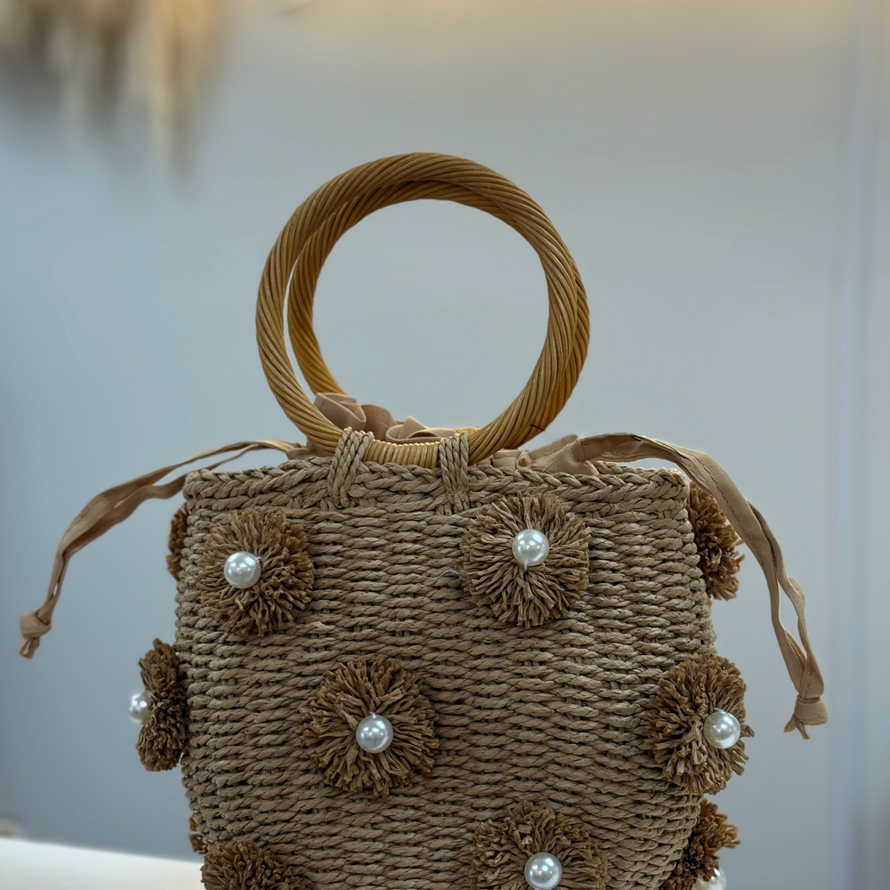 Straw Bucket Bag