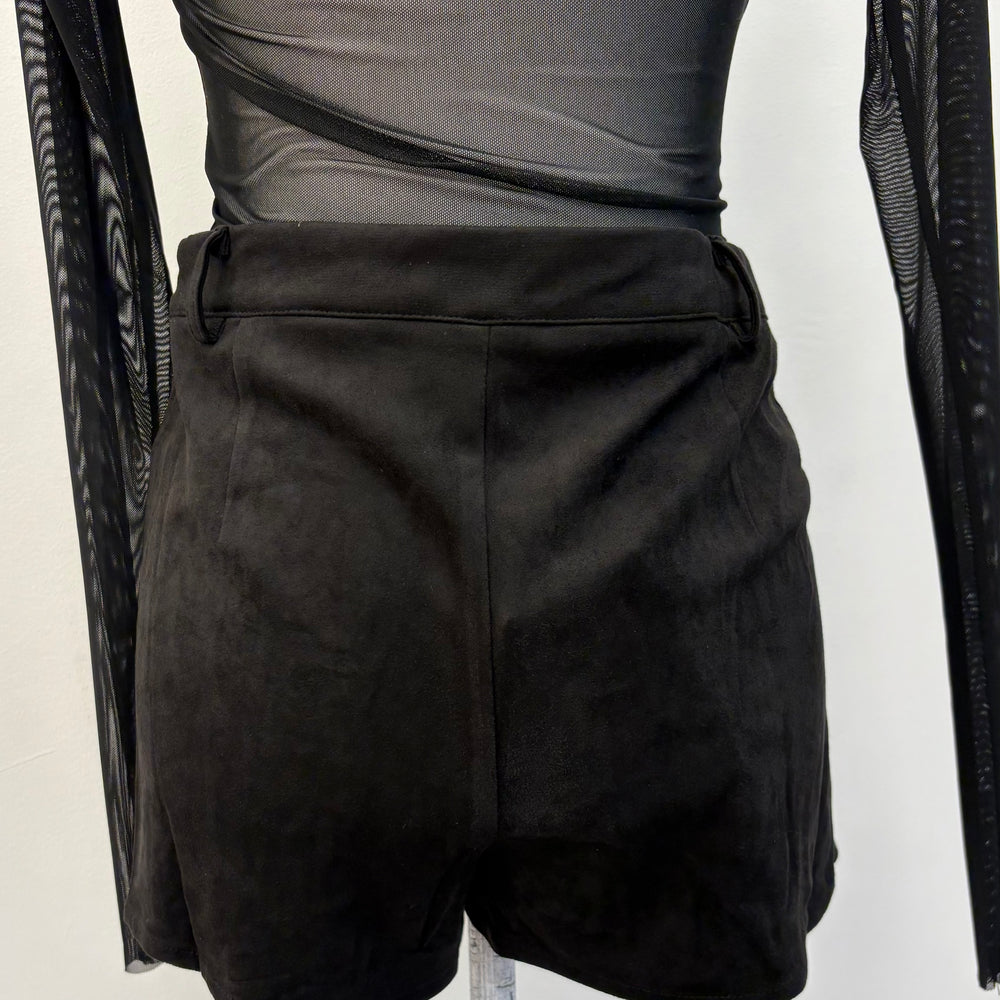 
                  
                    Suede Lace-up Shorts
                  
                