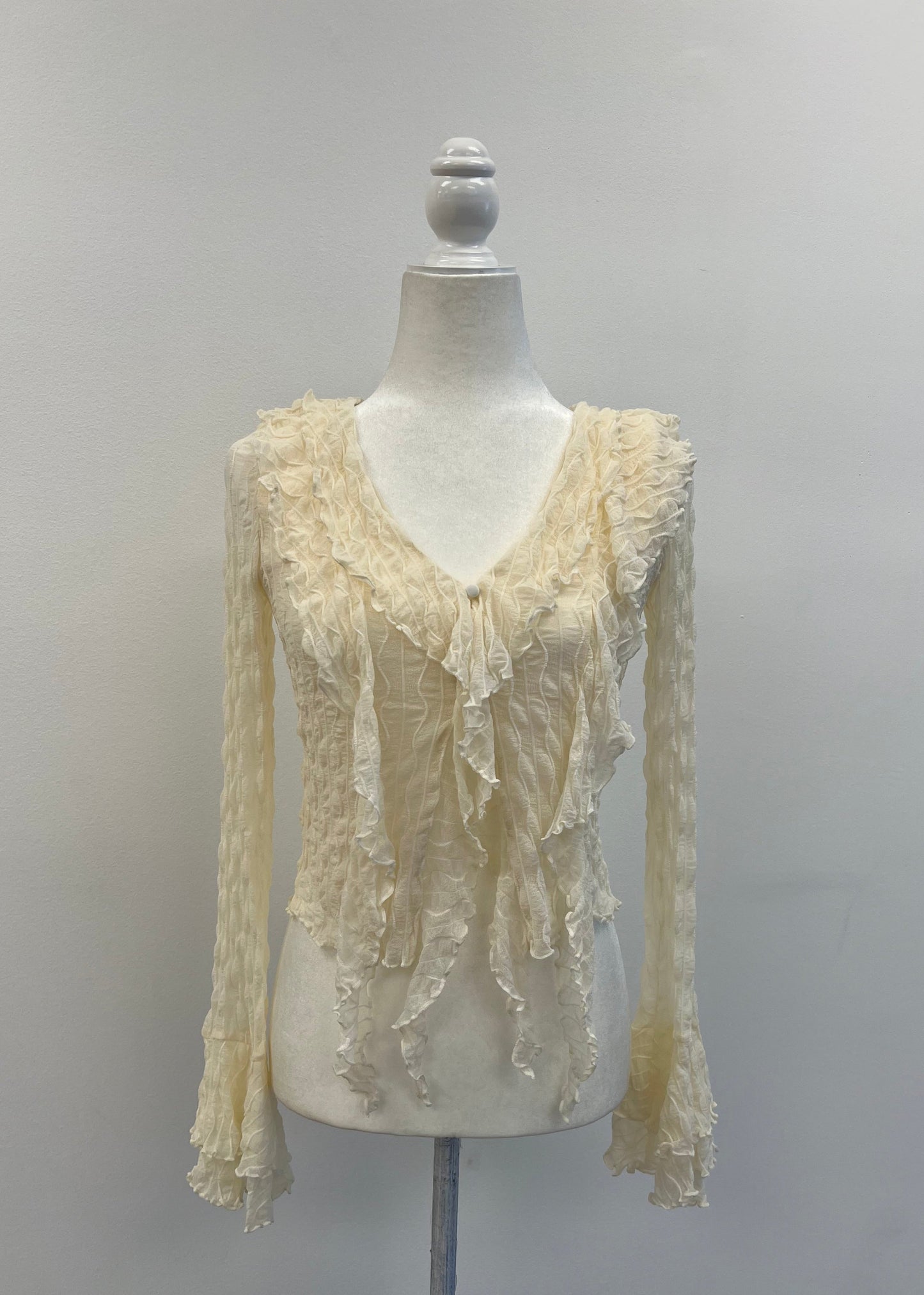 Cowgirl Ruffled Long Sleeve Top