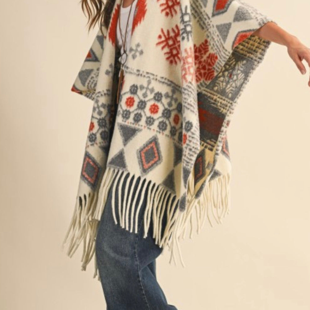 Nashville Oversized Fringe Cape