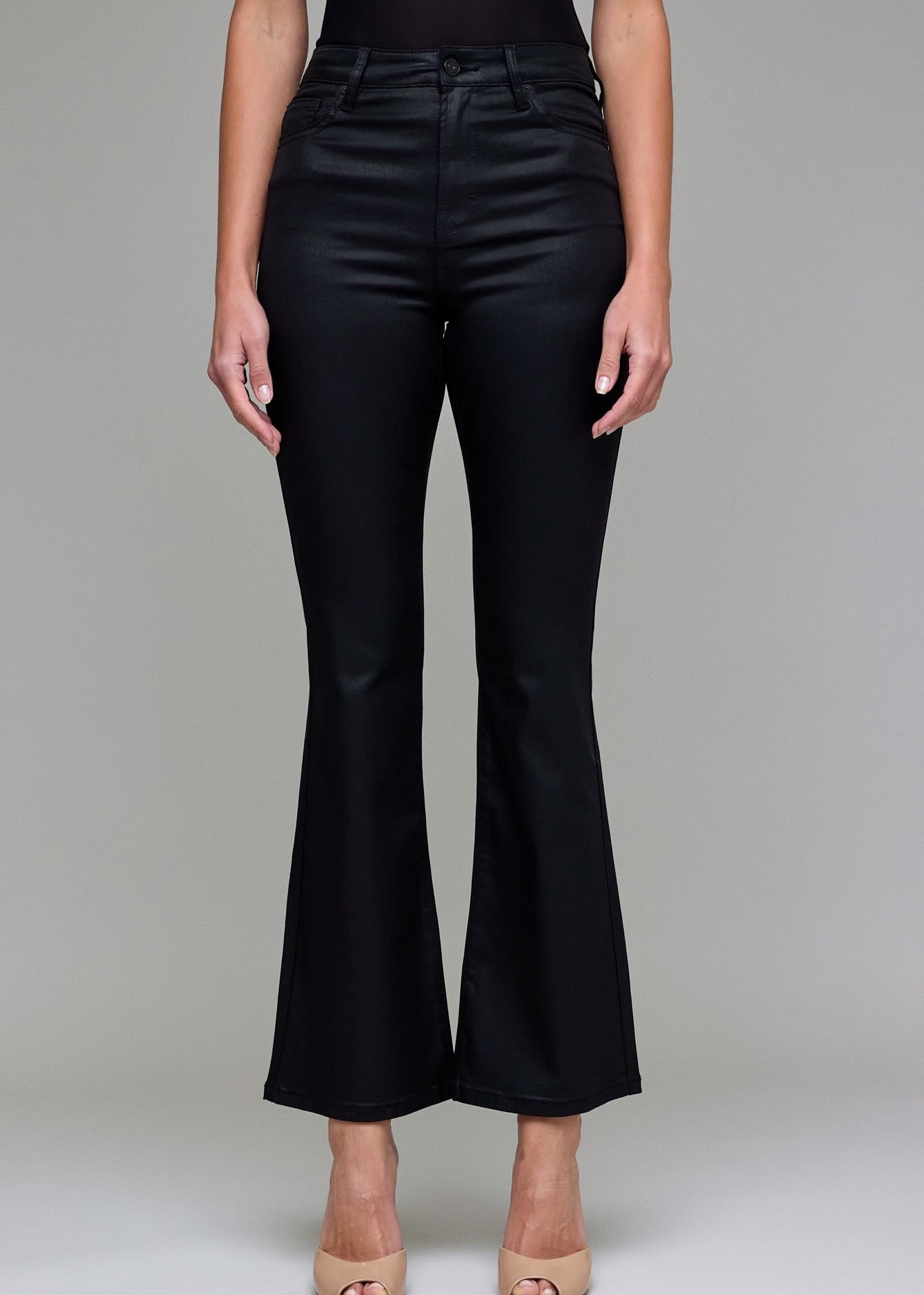 Black Label Coated Jeans