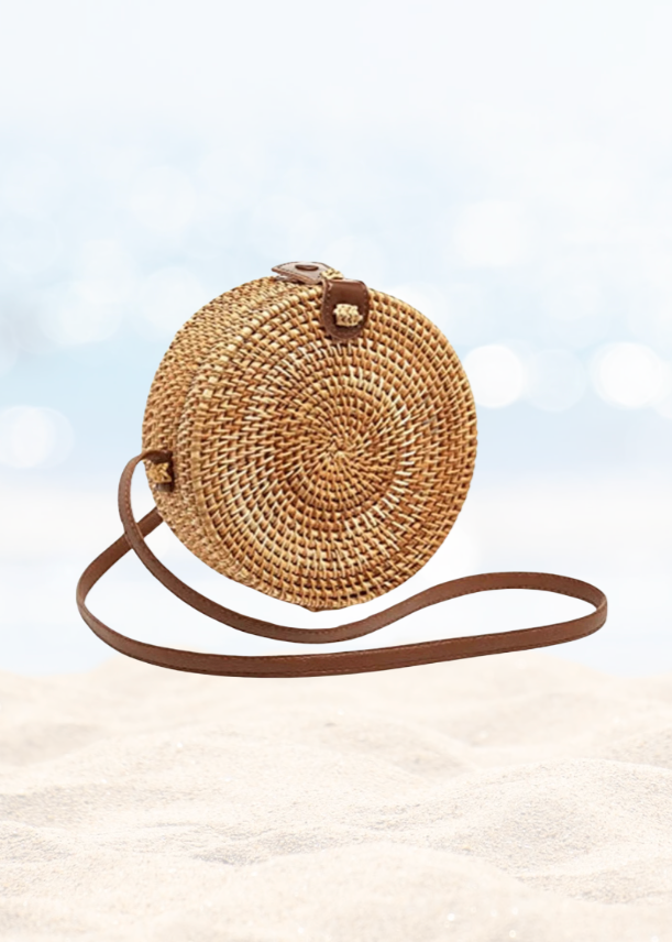 Round Wicker Bag