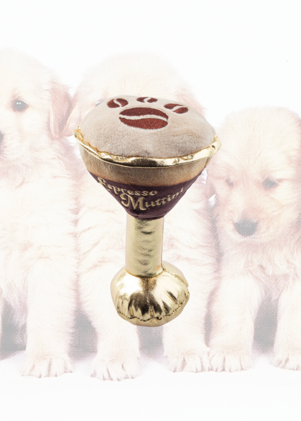 Espresso Muttini Dog Toy