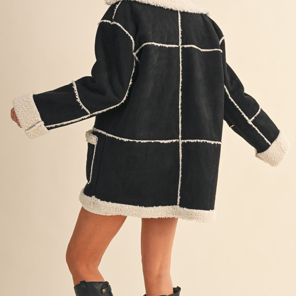 Suede And Sherpa Jacket